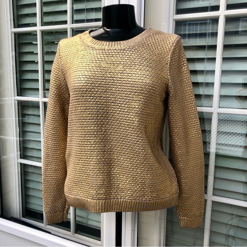 Gold top sweater
